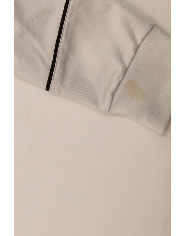 Adidas Veste de survêtement pour homme UK 36/38 Petit Blanc Polyester