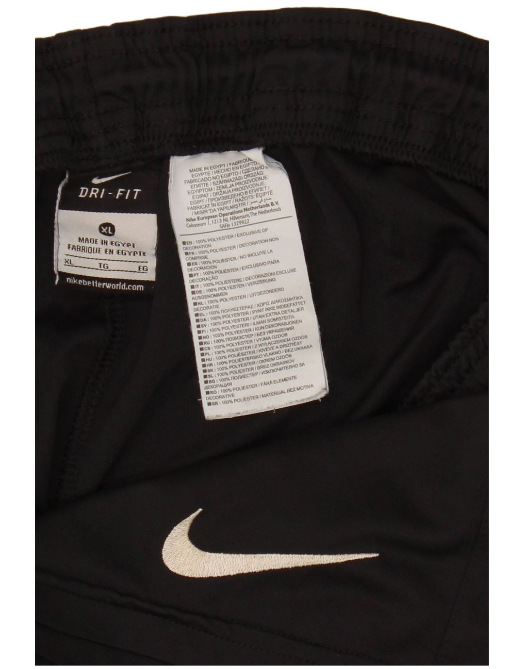 Nike Short de sport Dri Fit pour homme XL Noir Polyester