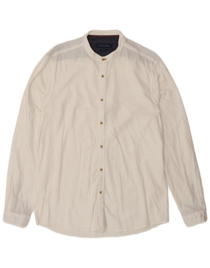 Zara Chemise Slim Fit Homme Blanc