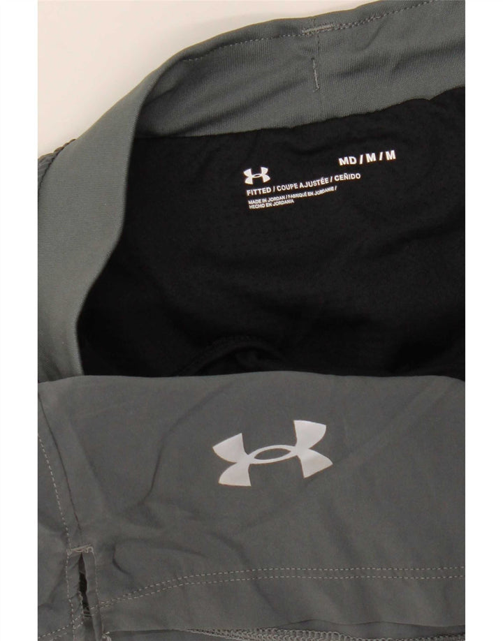 Under Armour Short de sport pour femme UK 12 Gris moyen Polyester