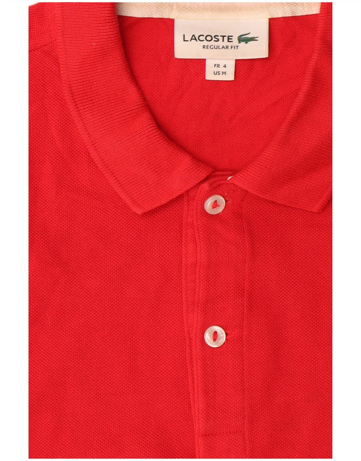 Lacoste Polo Regular Fit Homme Taille 4 Coton Rouge Moyen