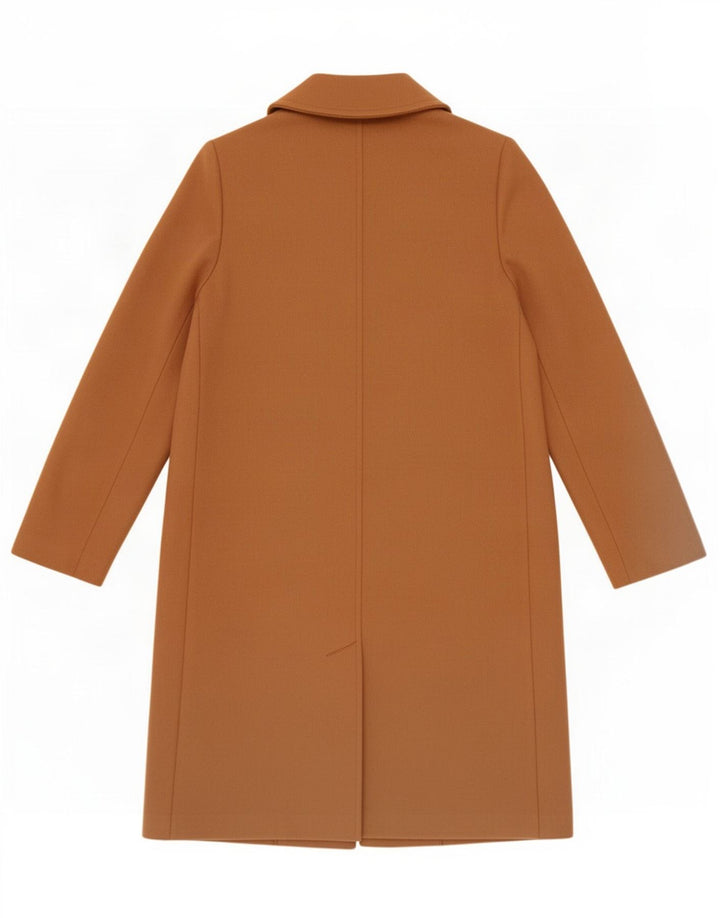 Zara Femme Manteau Ouvert UK 10 Petit Beige Polyester