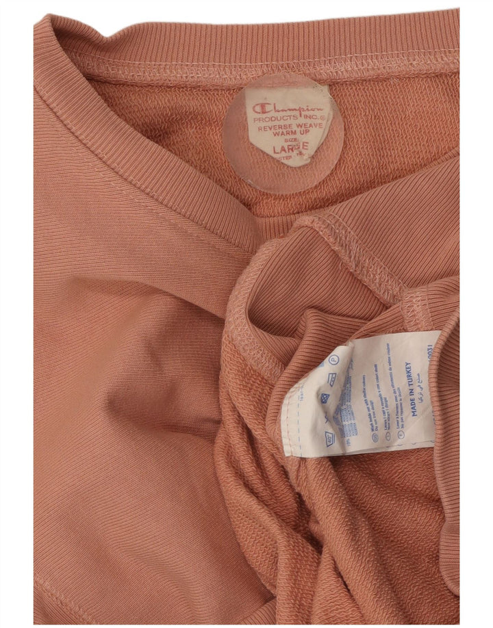 Champion Sweat-shirt pour femme UK 14 Large Rose Coton