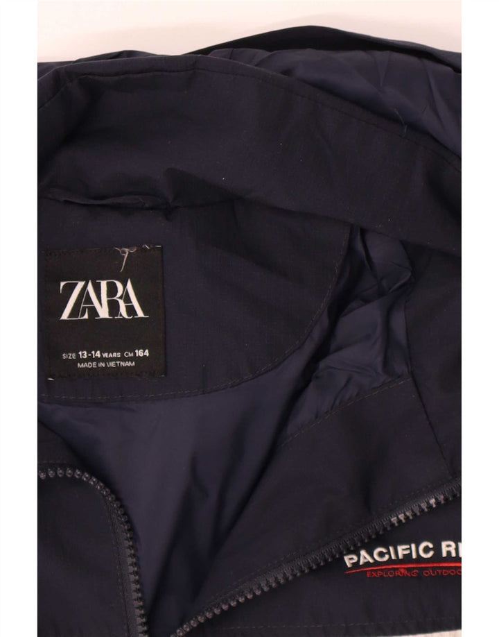Zara Bomber à capuche garçon 13-14 ans Multicolore Colourblock