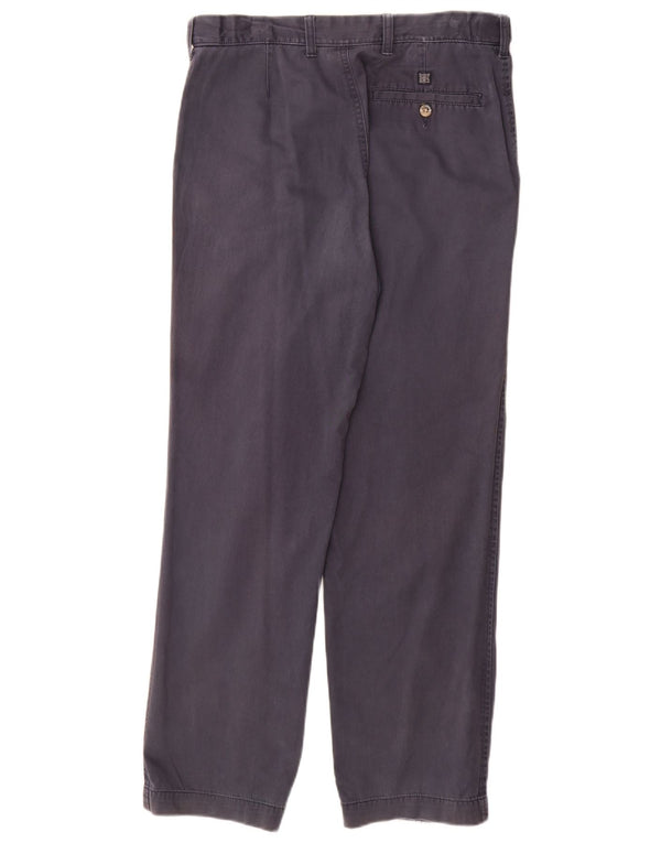 Marks & Spencer Pantalon Chino Regular Homme W32 L31 Bleu Marine Coton