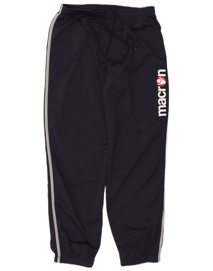 Macron Pantalon de Survêtement Graphique Homme Joggers XL Bleu Marine Polyester