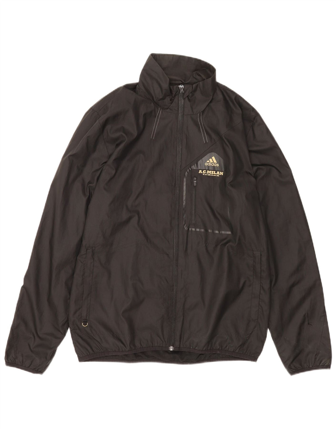 Adidas Veste de pluie pour homme UK 38 Medium Noir Polyester