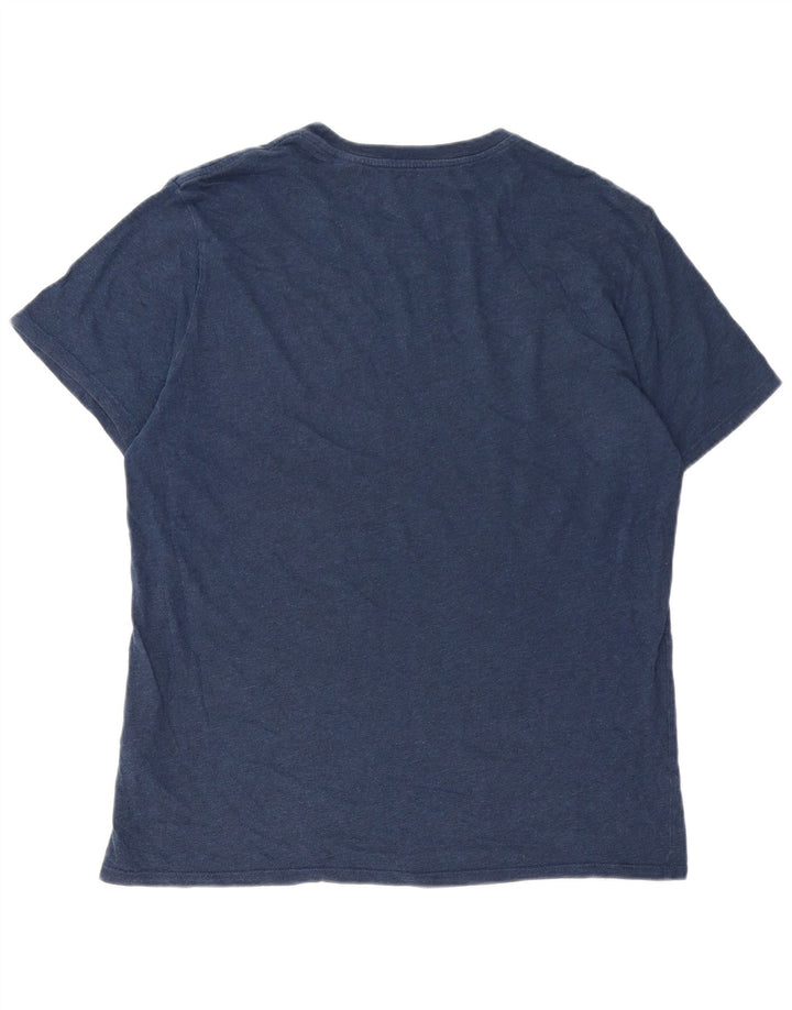 Levi's T-Shirt Graphique Homme Bleu Marine Large Coton
