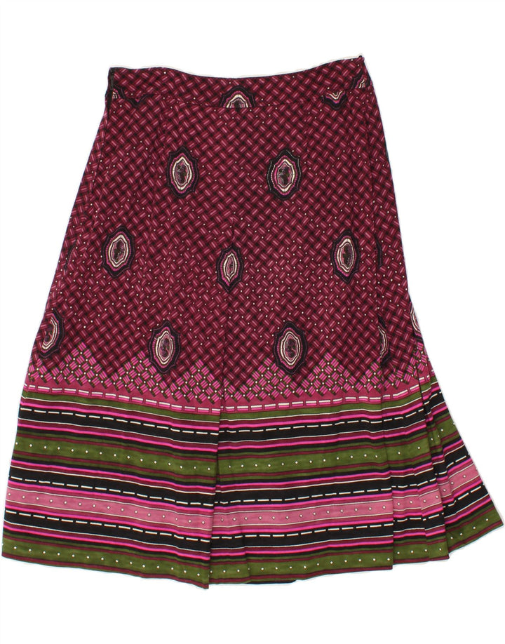 VINTAGE Womens A-Line Skirt W28 Medium  Purple Fair Isle Vintage Vintage and Second-Hand Vintage from Messina Hembry 