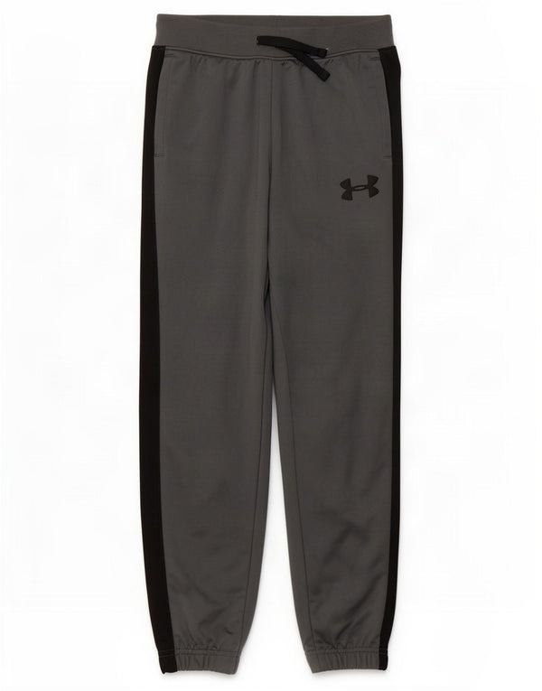 Under Armour Pantalon de Survêtement Garçon 9-10 Ans Gris Moyen