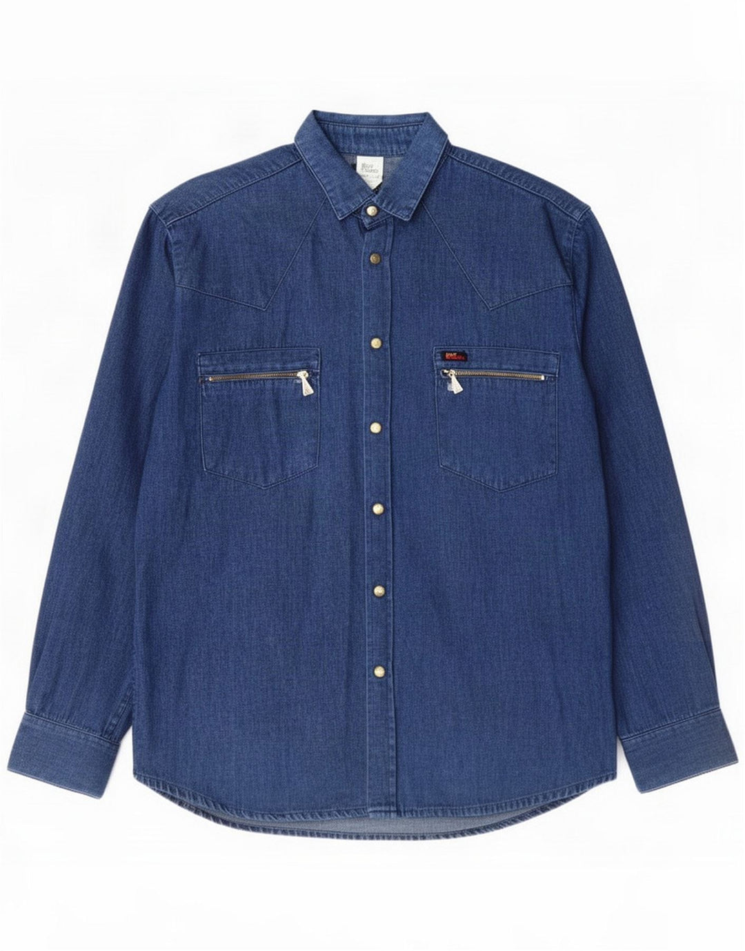 Roy Rogers Chemise en jean pour homme en coton bleu moyen