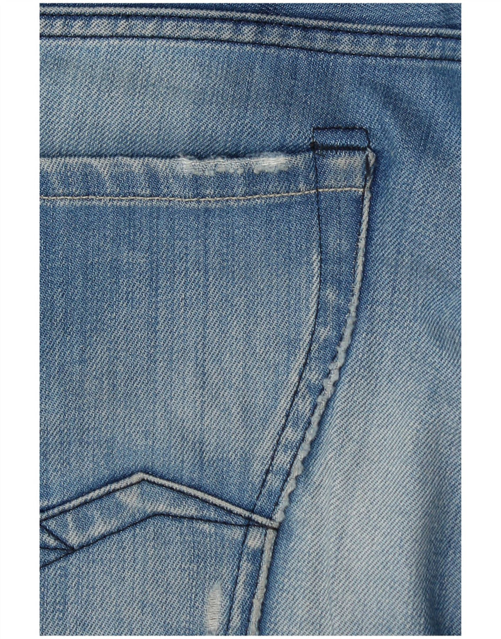 Replay Short Waitom Denim W33 Large Homme Bleu Coton