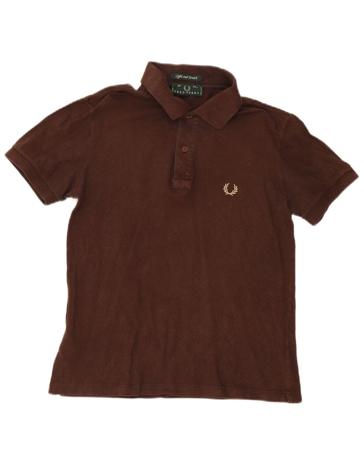 Fred Perry Polo Homme Petit Marron Coton
