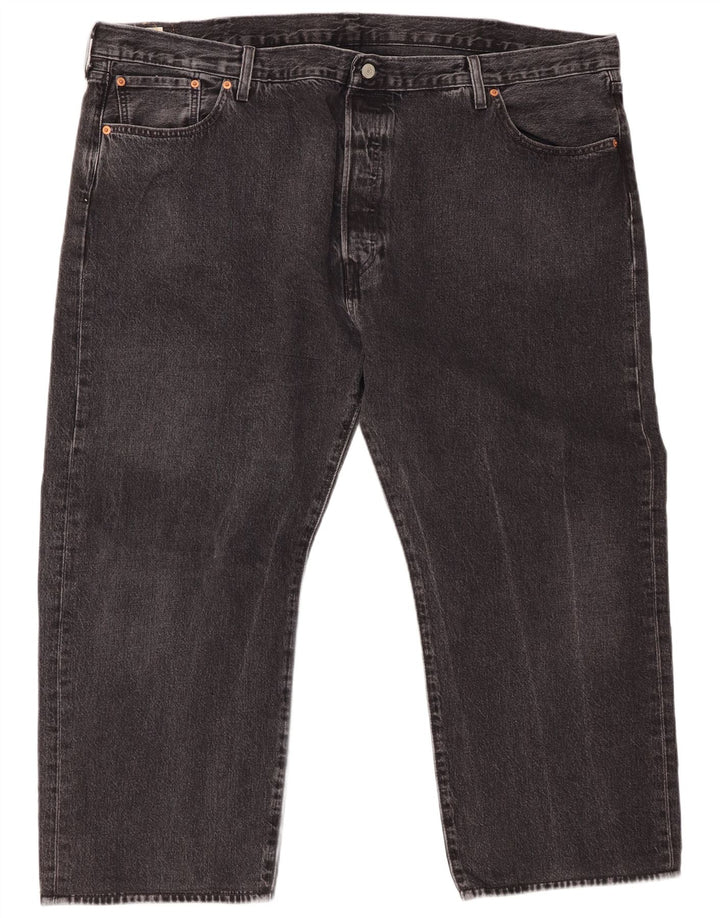 LEVI'S Jean 501 Cropped Homme Gris W48 L26 Coton