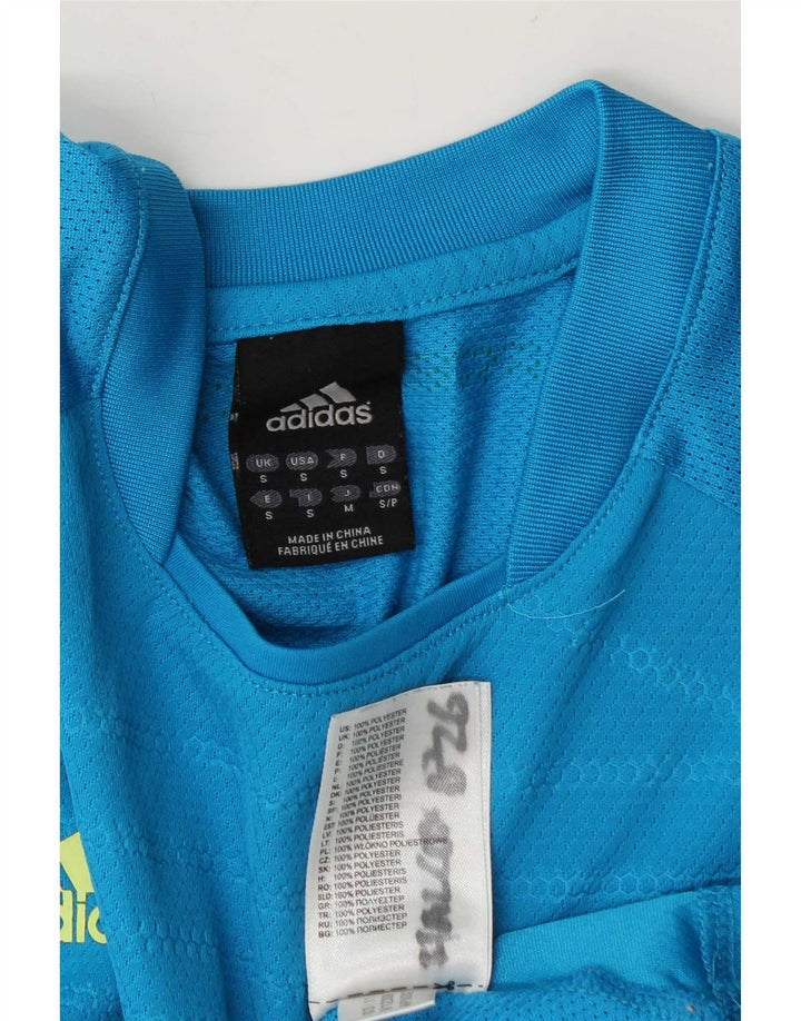 Adidas T-Shirt Homme Haut Petit Bleu Polyester
