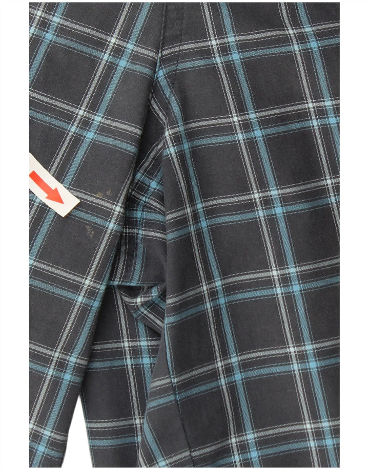 Adidas Short de bain pour homme XL Gris à carreaux Polyester