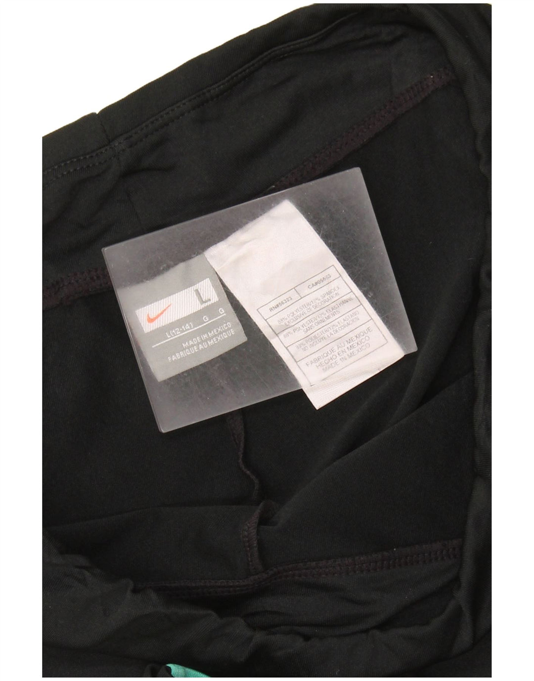 NIKE Pantalon de survêtement Capri pour femme US 12/14 Large Noir Colourblock