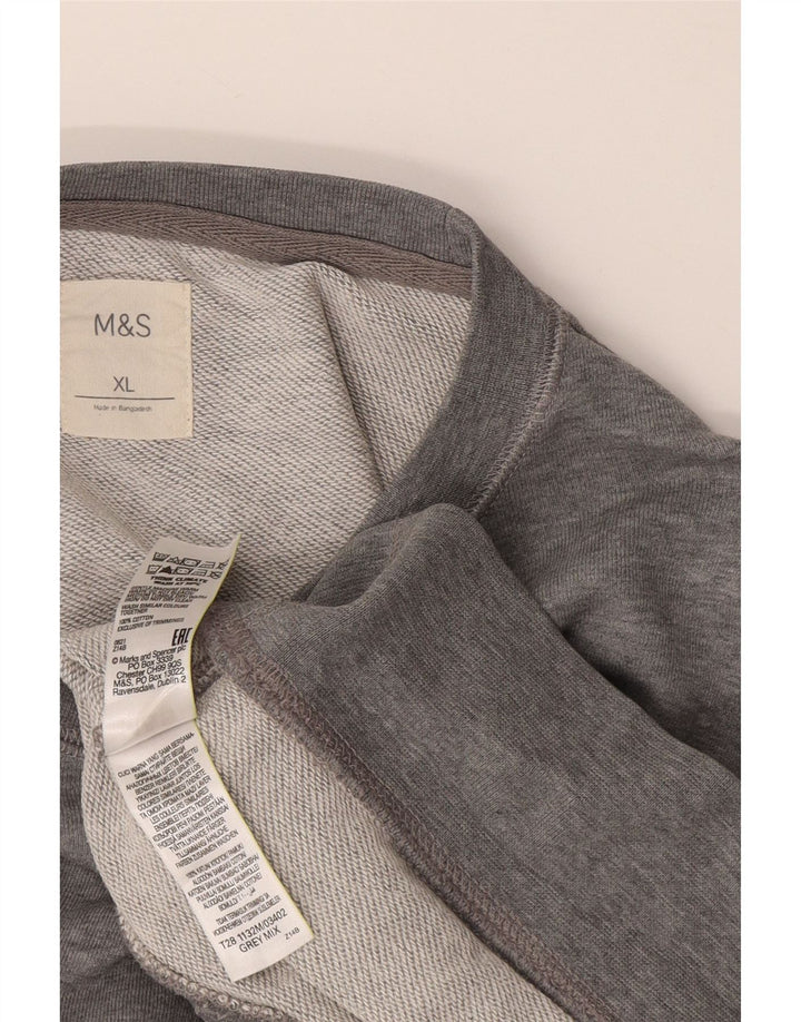 Marks & Spencer Sweat-shirt pour homme XL Gris Coton