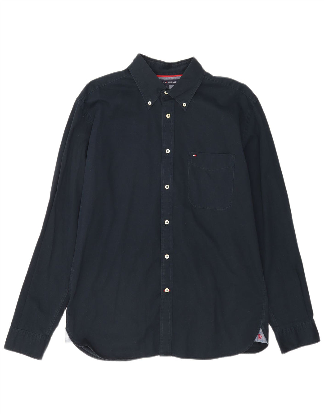 TOMMY HILFIGER Chemise Homme Large Bleu Marine Coton