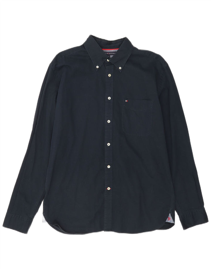 TOMMY HILFIGER Chemise Homme Large Bleu Marine Coton