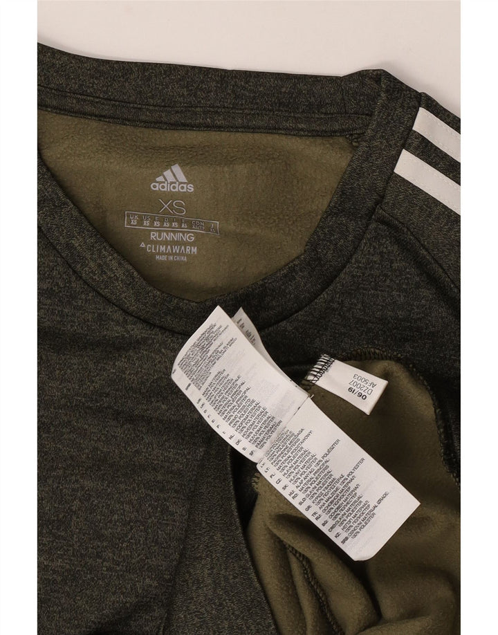 Adidas Climawarm Sweatshirt Jumper XS Kaki Moucheté Polyester