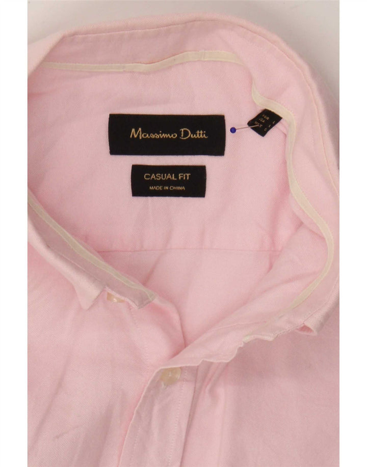 Massimo Dutti Chemise décontractée pour homme Taille L Rose