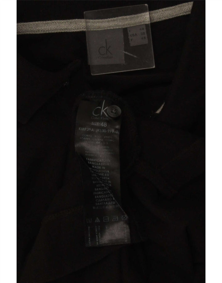 Calvin Klein Polo Homme IT 48 Coton Noir Moyen