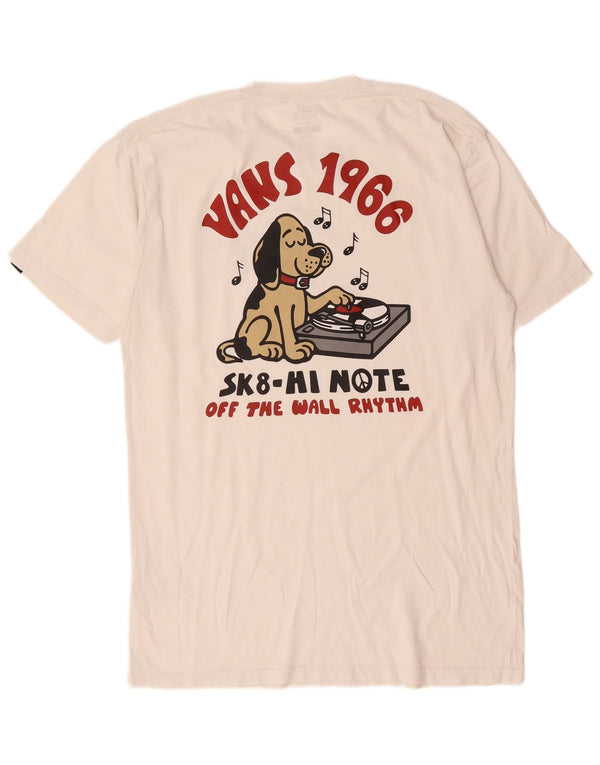 Vans T-shirt graphique coupe classique pour hommes, grand coton blanc