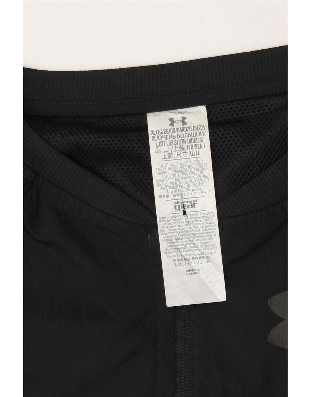 Umbro Veste de Pluie Homme UK 42 XL Noir Polyester