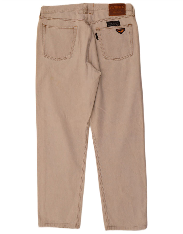 Avirex Jean droit homme W36 L30 coton beige