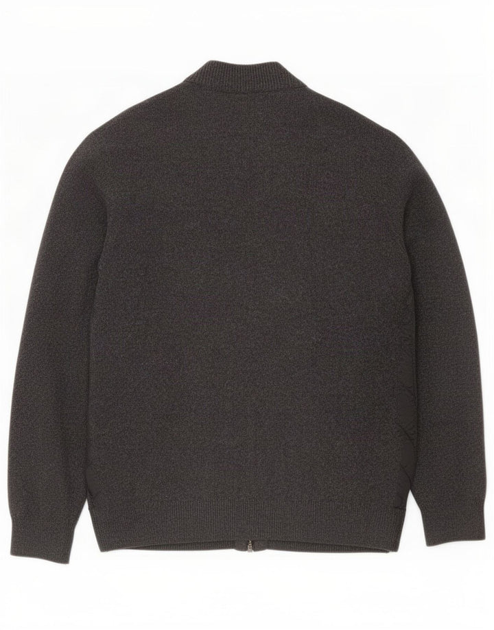 Barbour Mens Cardigan Pull Grande Laine Grise