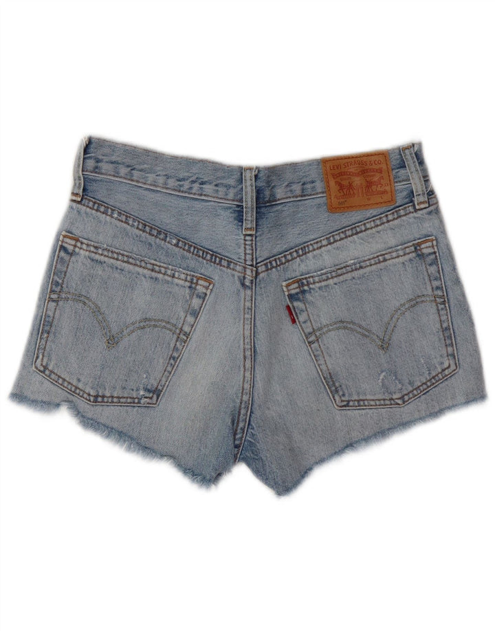 LEVI'S Short en jean vieilli 501 femme W24 XS bleu coton