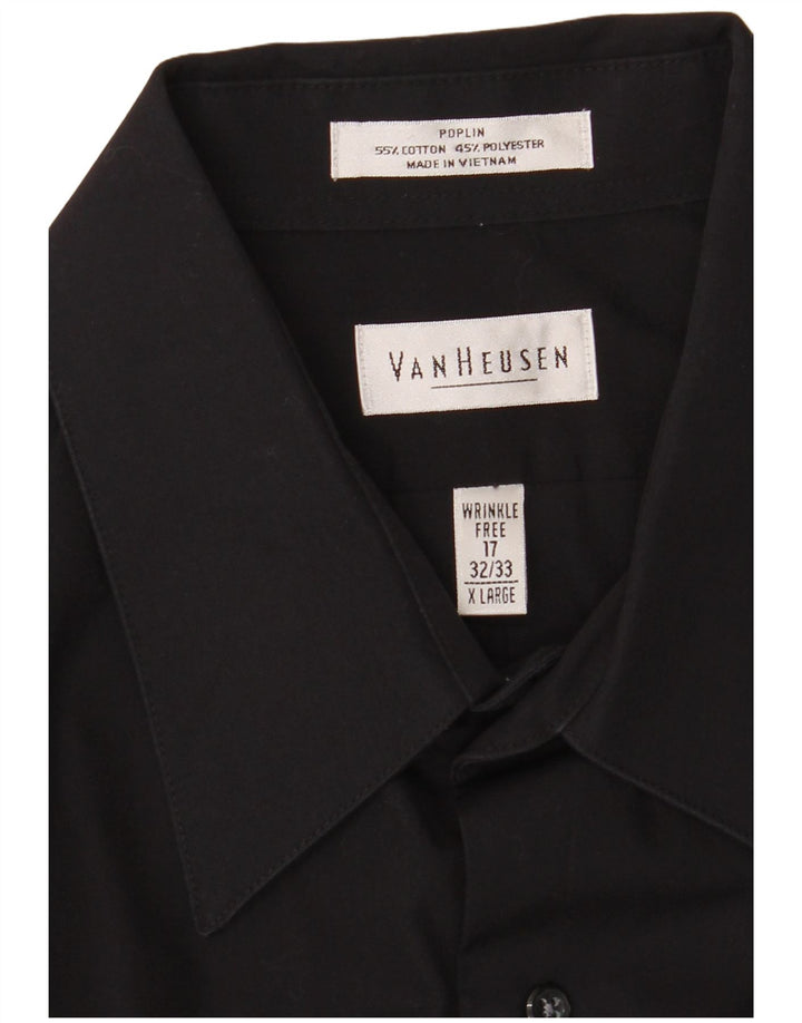 Van Heusen Chemise Homme Taille 17 XL Coton Noir