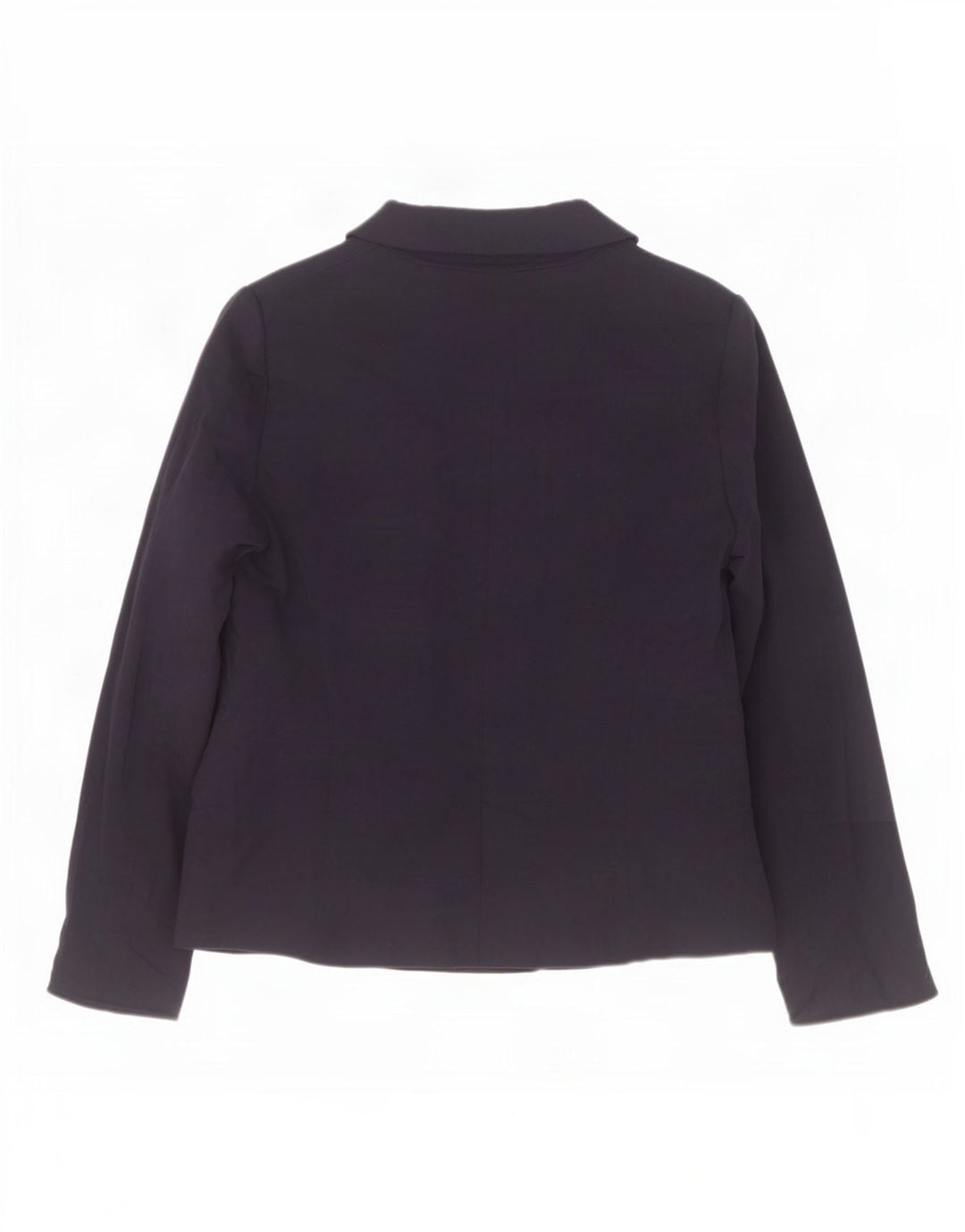 Zara Veste Blazer 1 Bouton Femme UK 18 XL Bleu Marine Viscose