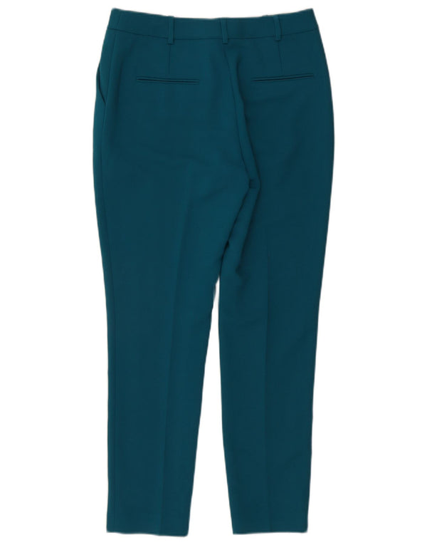 Hobbs Pantalon Chino Slim Femme UK 10 Small W27 L28 Bleu Polyester