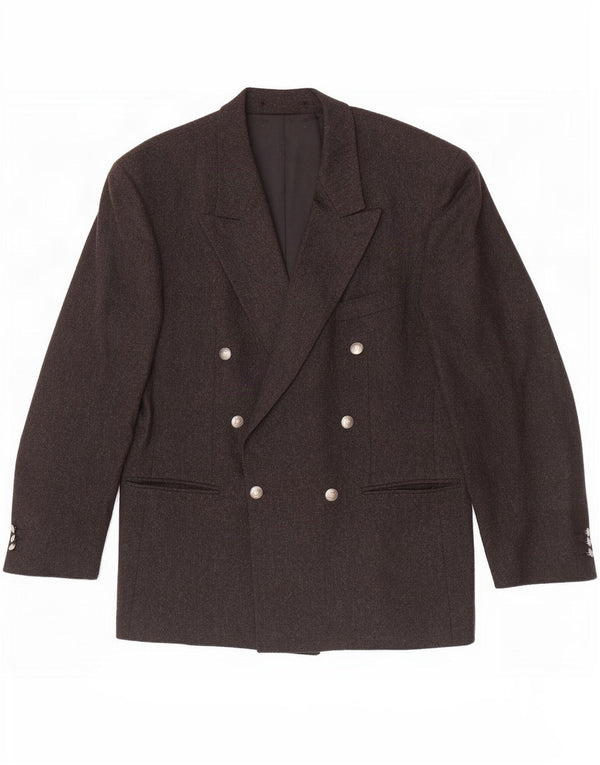 Van Gils Veste Blazer Double Boutonnage Homme UK 40 Grande Laine Grise