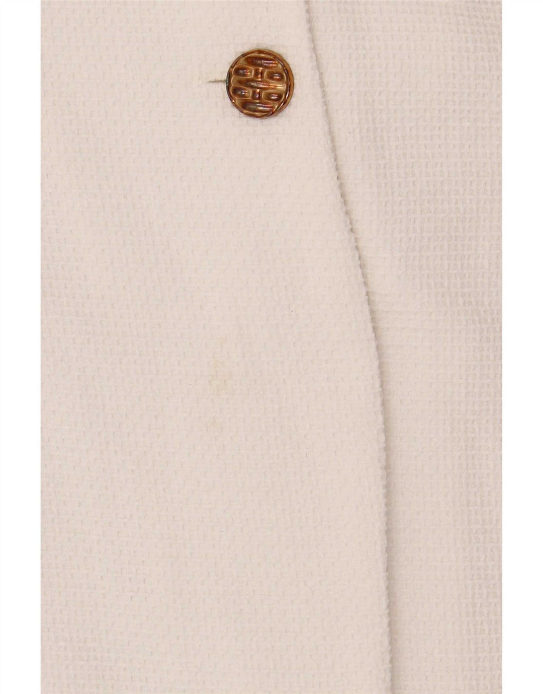Zara Veste Boléro Femme UK 16 Large Blanc Polyester