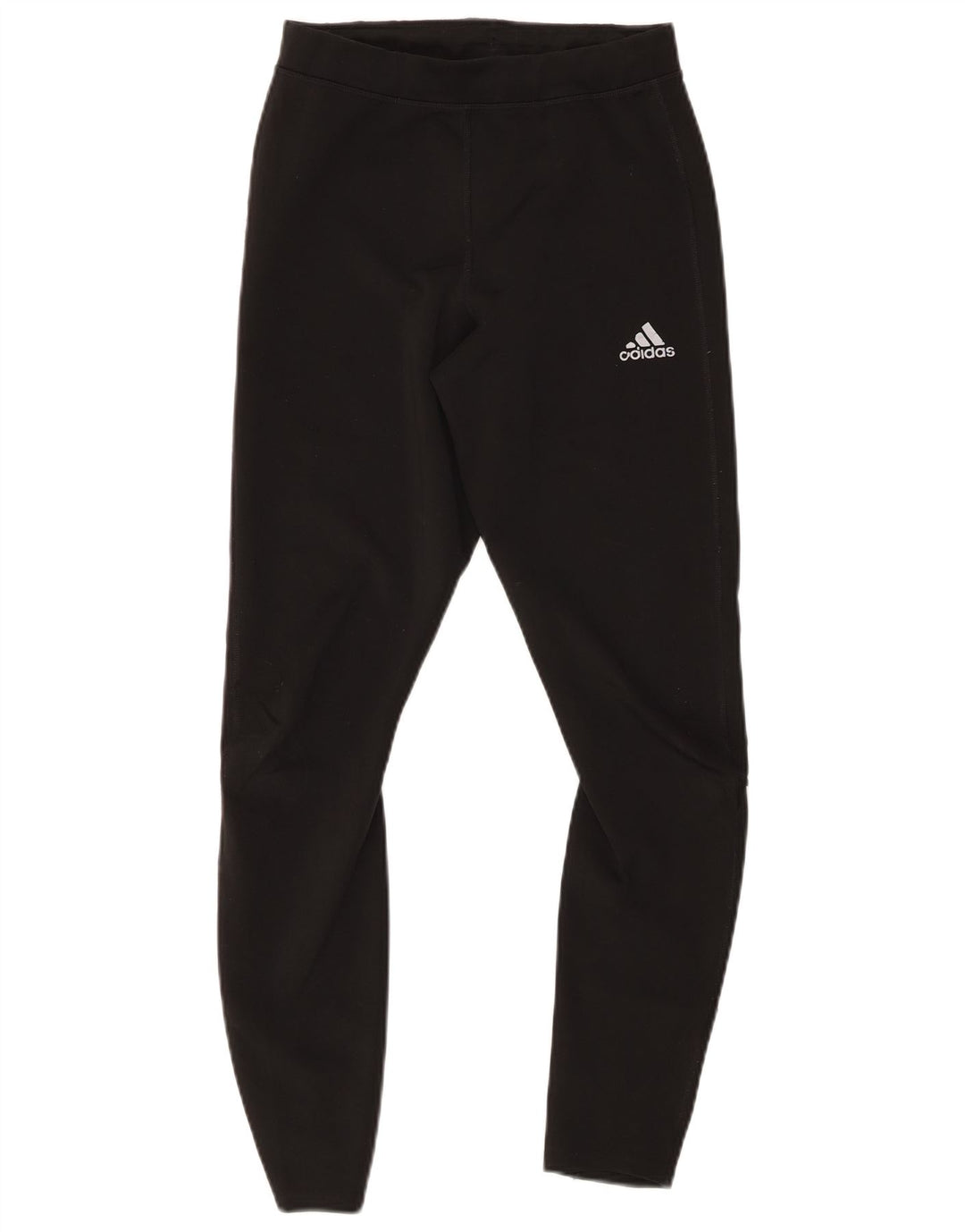 Adidas Leggings Femme UK 12 Polyester Noir Moyen