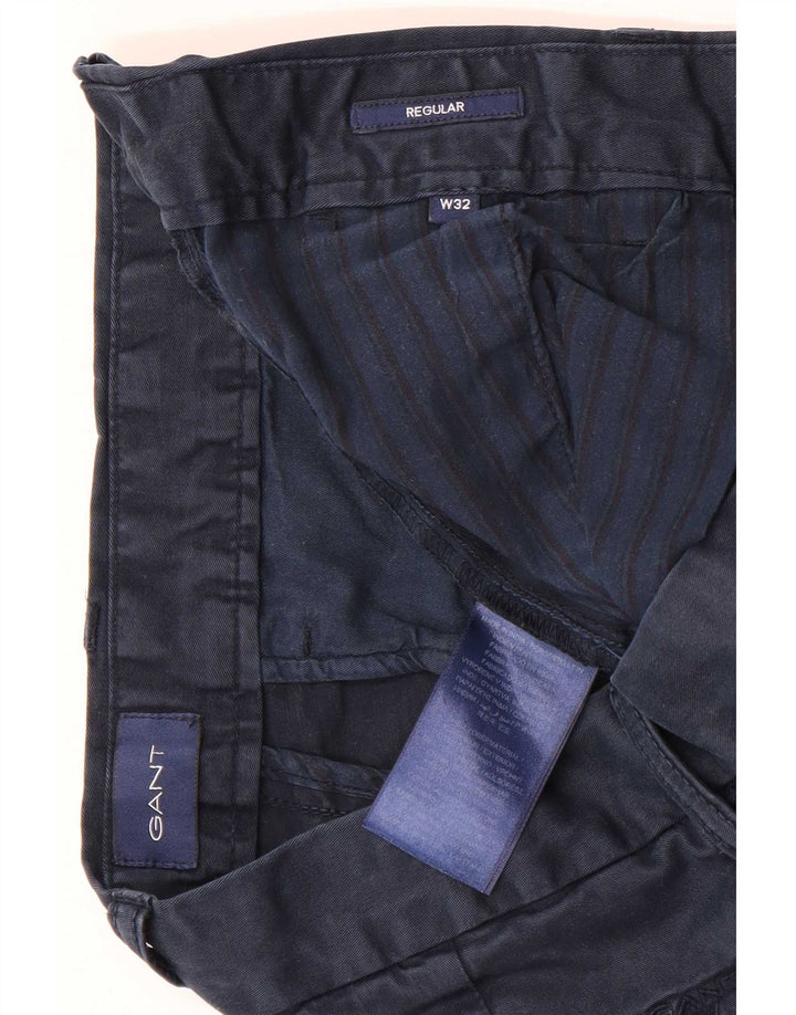 Gant Short Chino Regular W32 Homme Bleu Marine Moyen Coton