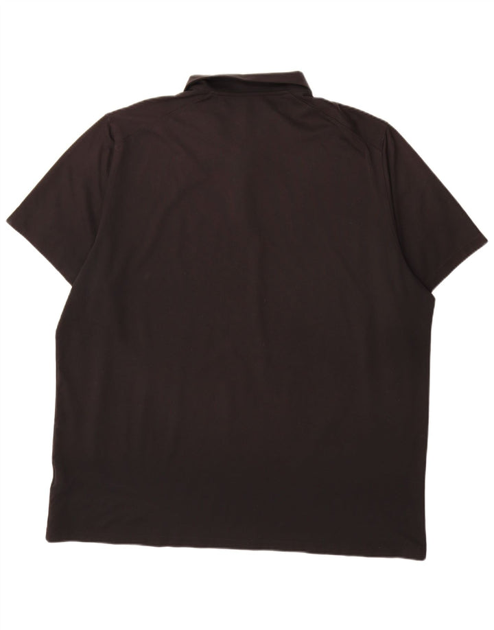 Nike Polo Dri Fit Standard Fit pour homme 2XL Noir Polyester