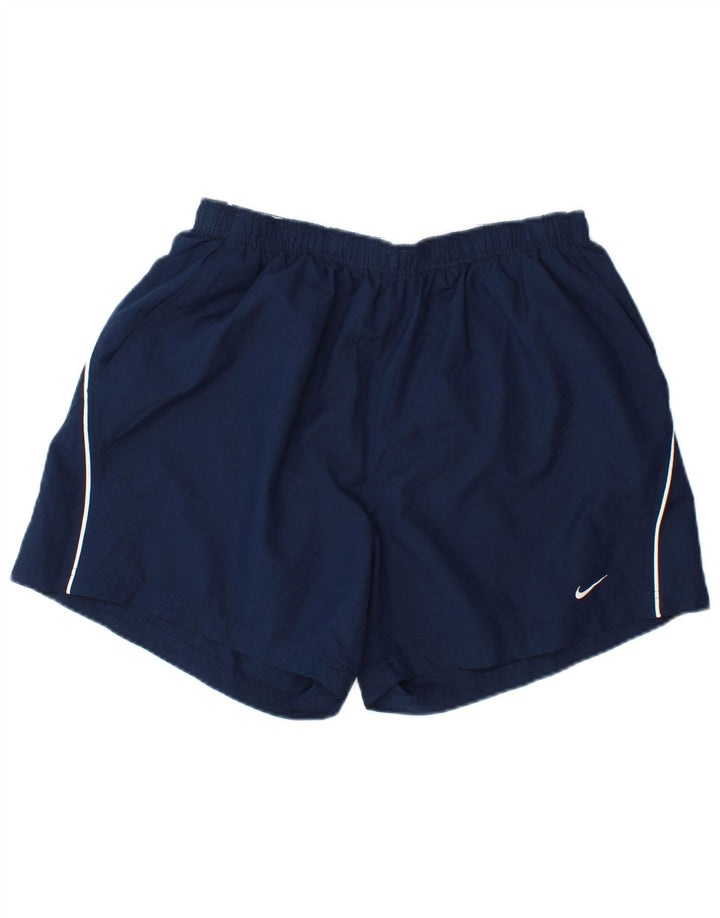 Nike Short de sport pour homme XL en polyester rayé bleu marine