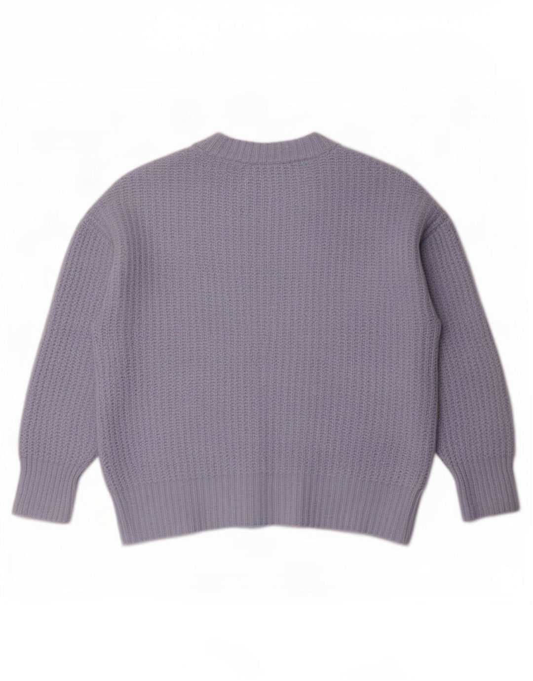 Zara Cardigan surdimensionné pour femme UK 14 Bleu moyen Polyester