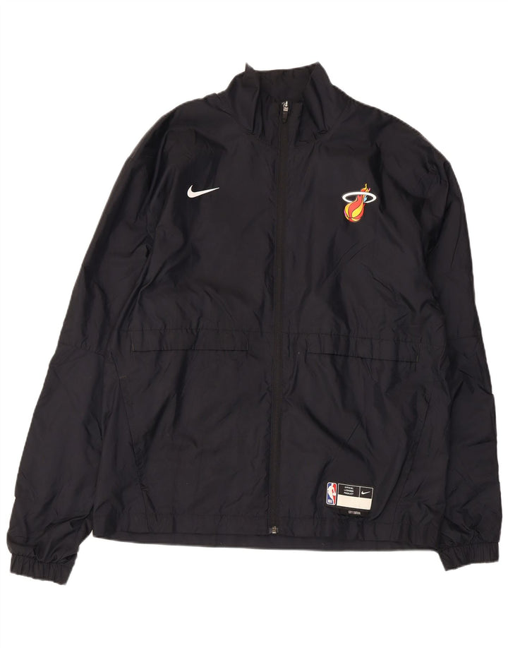 Veste de Survêtement Nike Miami Heat Homme Nylon Colorblock Noir Moyen
