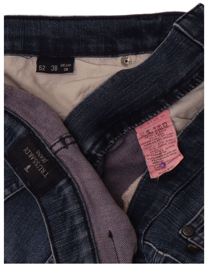 Trussardi Jean Droit W36 L32 Bleu Coton Homme