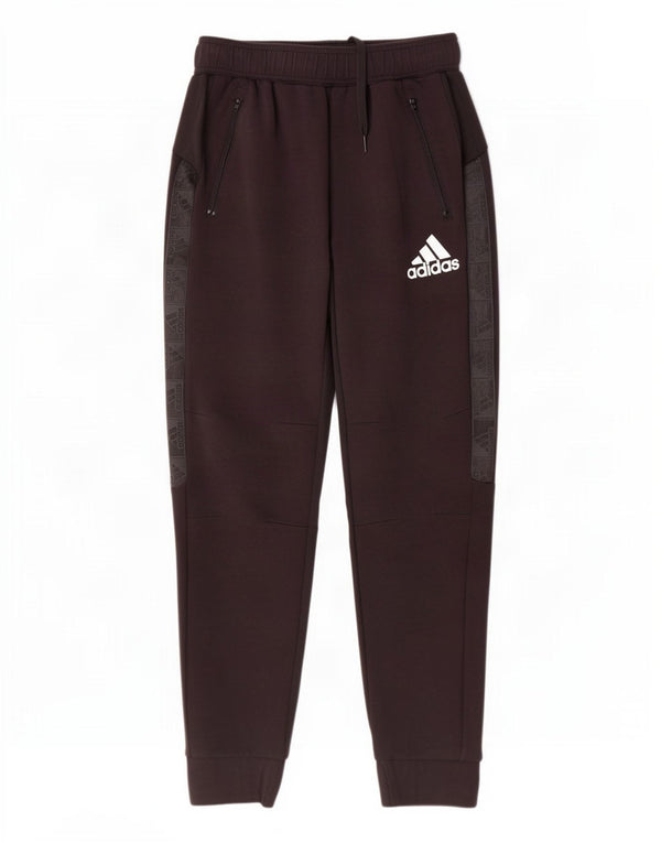 Adidas Pantalon de survêtement graphique pour homme en coton noir Taille S