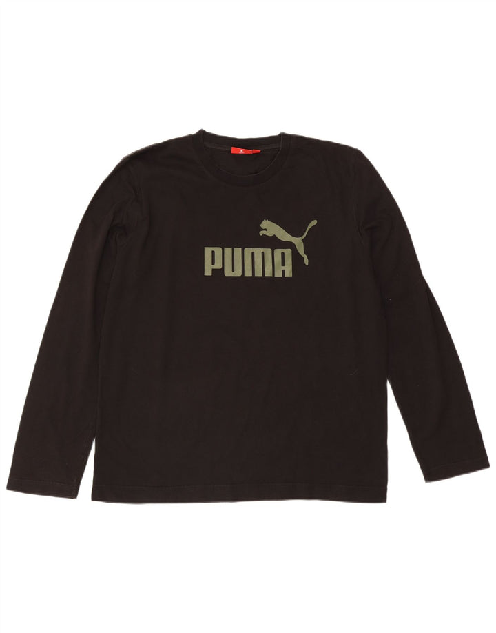 Puma Haut graphique à manches longues pour hommes, grand noir