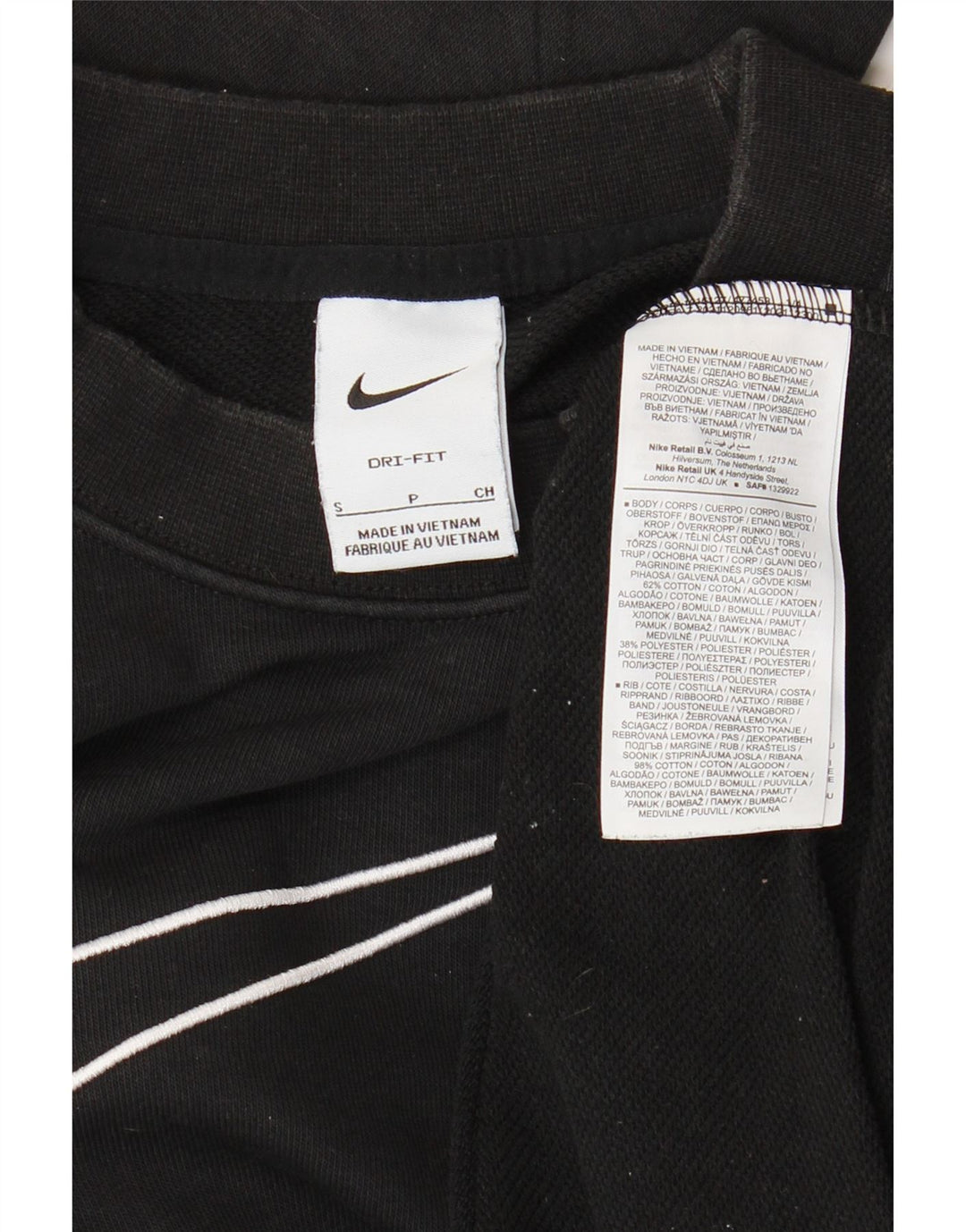 Nike Dri Fit Loose Fit Graphic Sweat-shirt pour homme Noir Taille S