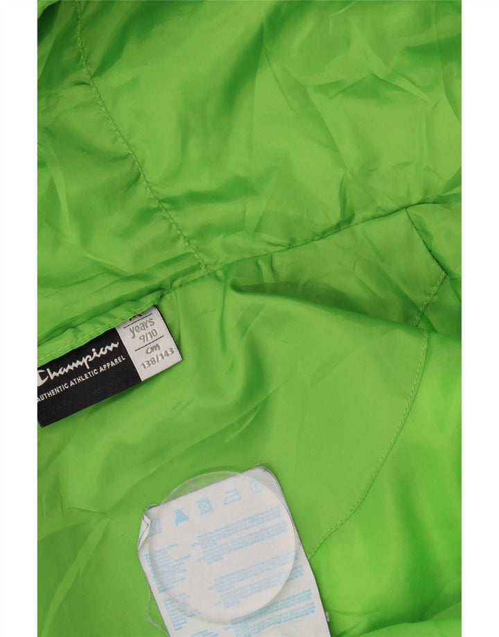 Champion Gilet rembourré à capuche garçon 9-10 ans vert polyester