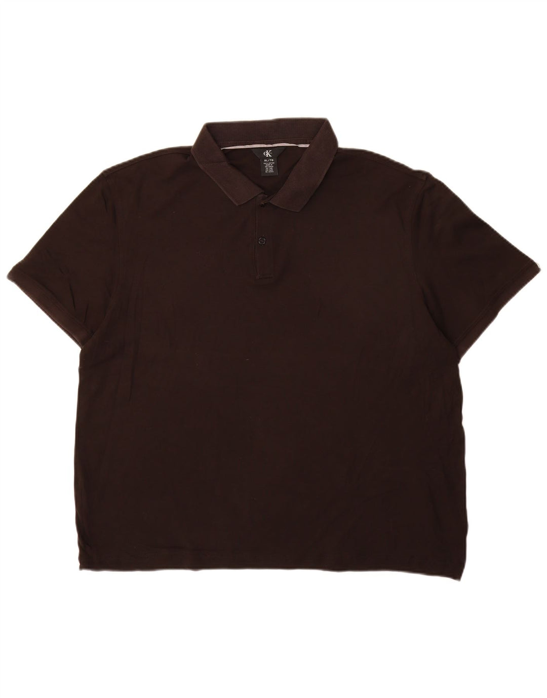 CALVIN KLEIN Polo Homme XL Noir Coton