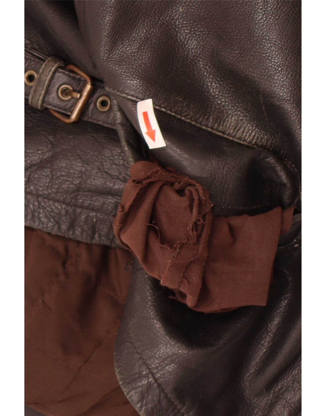 Bomb Boogie Veste en cuir pour homme UK 36 Petit Marron